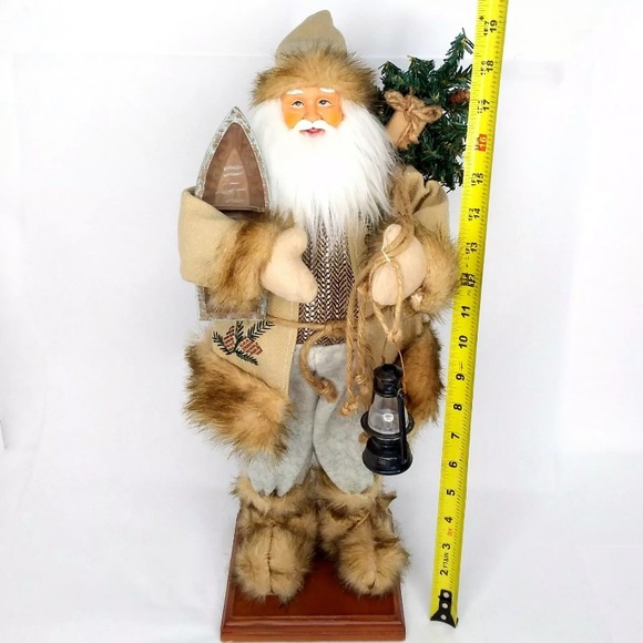 Santa Figurine 18 inches tall Rustic - Picture 6 of 7